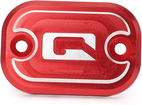 Cninba13 Motorbike Front Brake Reservoir Cap Fluid Reservoir Cover for Yamaha QBIX 125 2017-2018, Red