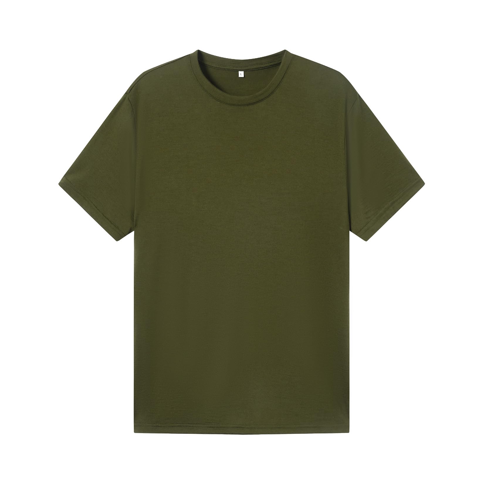 90S Fadenzahl Leichtes T-Shirt aus 100% Merinowolle für die Basisschicht, Unisex Ultrafine 90S Thermal Atmungsaktives T-Shirt