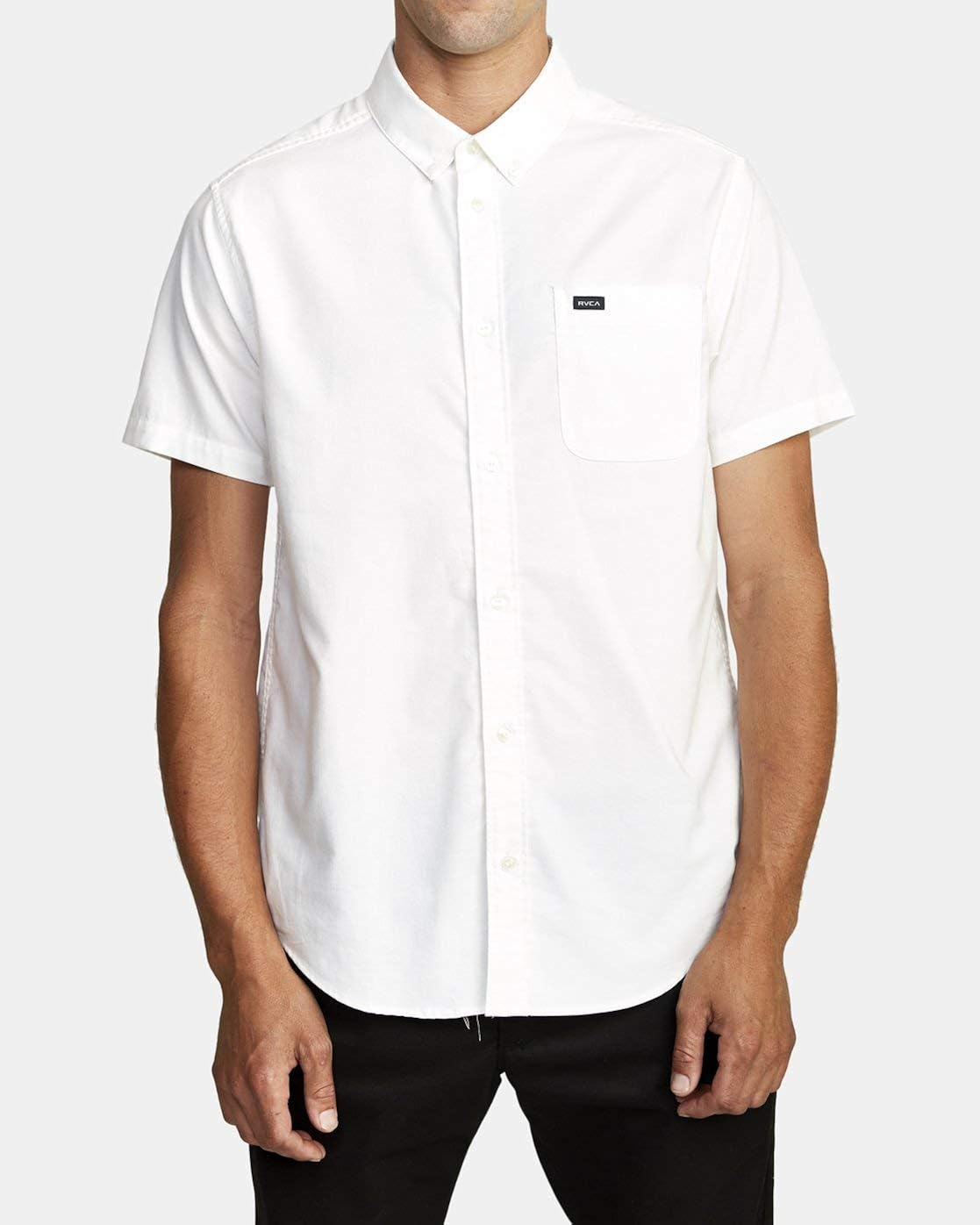 RVCA Men's That'll Do Stretch Button-Up Shirt: Clothing