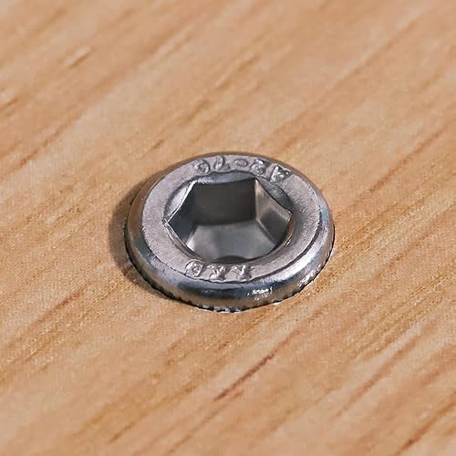 Miniatura 9 de Tornillos de cabeza hueca de 14-20 x 2" (20 unidades), accionamiento Allen hexagonal, acero inoxidable 188 304, rosca completa, acabado brillante,