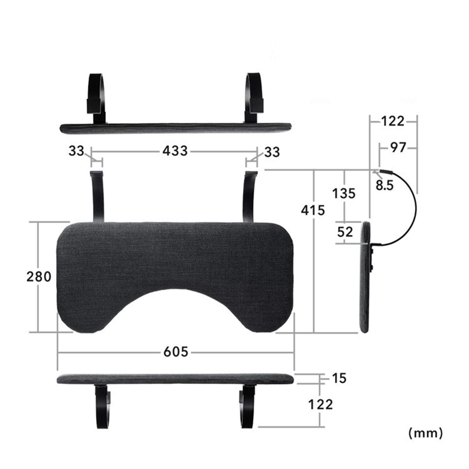 Clavier Repose-Poignet Pad Et Souris Support Repose-Poignet Ergonomique, Kit De Repose-Poignets pour Souris/Clavier Anti-dérapant Accessoires pour Ordinateur Et Ordinateur Portable