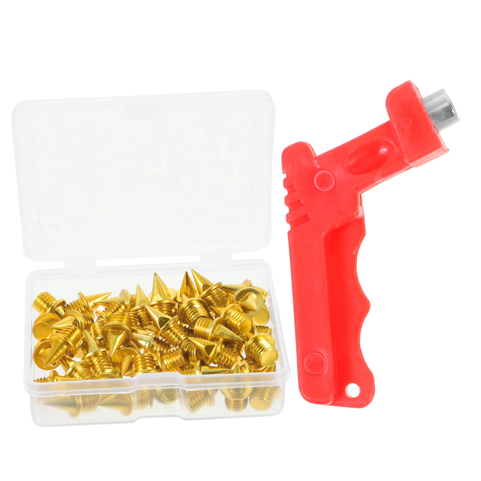 WOONEKY Golf Shoe Spikes 52pcs Replacement Track Spikes Steel Material Easy to Install