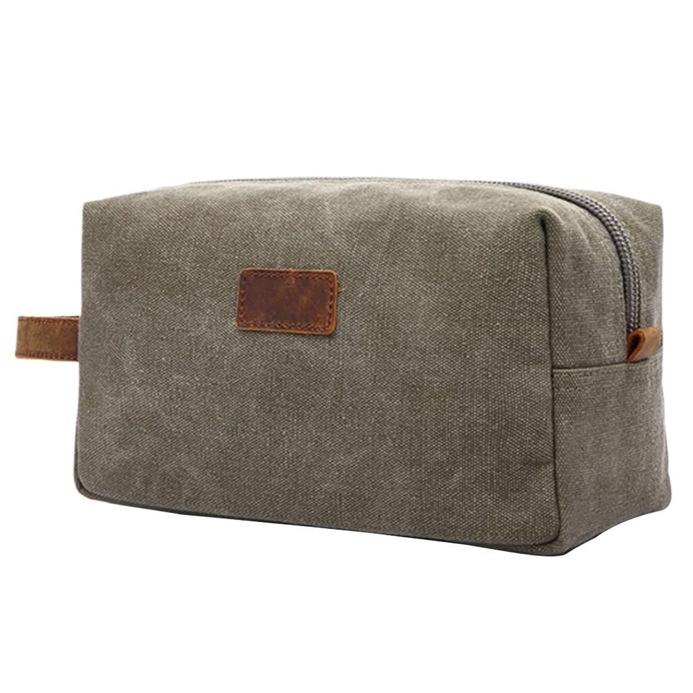 Borsa da Toilette retrò da Uomo, Kit da Viaggio per la rasatura, Borse per Cosmetici e Trucco, Organizer, Borsa da Toilette in Tela