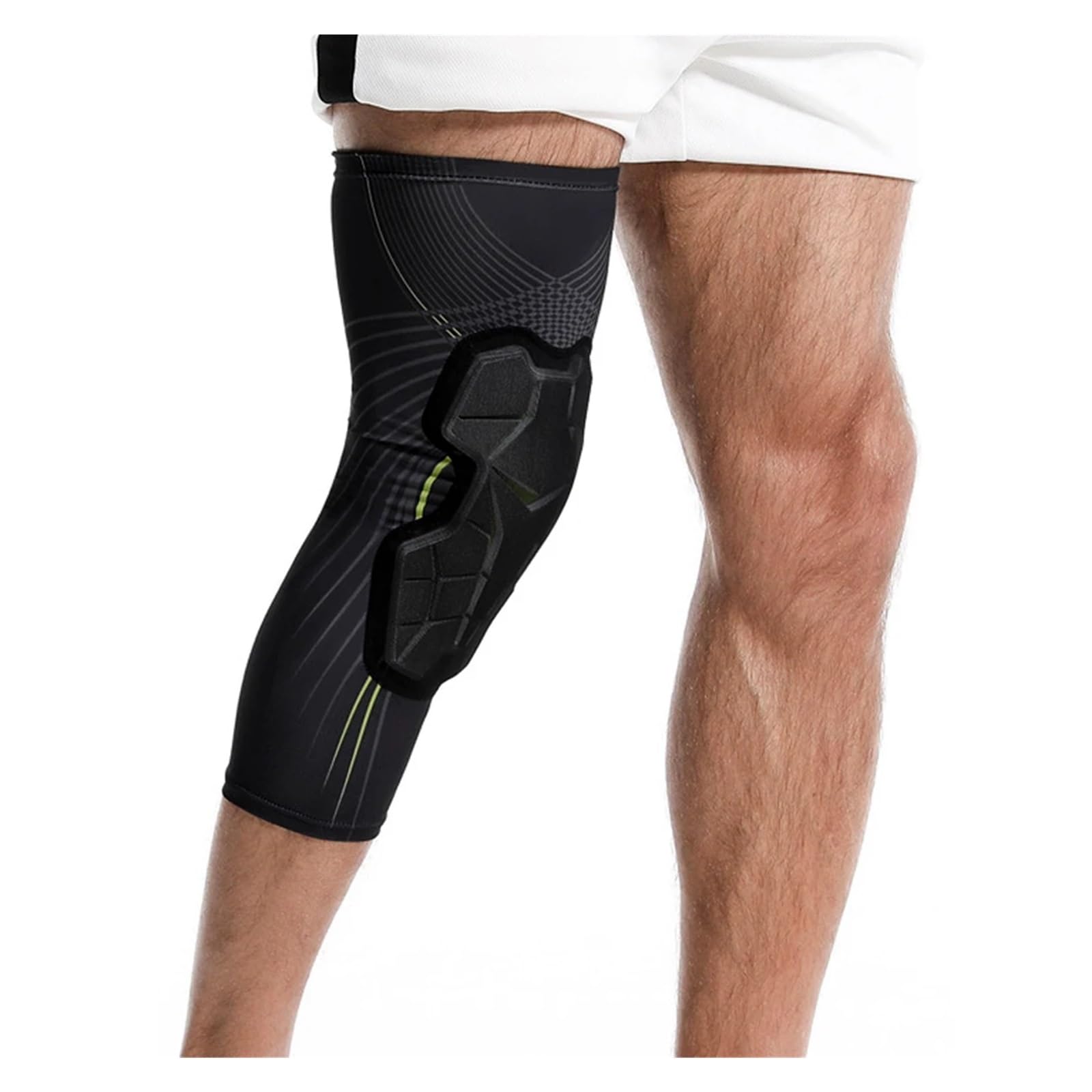 Ginocchiere Supporto for ginocchio antiurto Attrezzatura sportiva protettiva Ginocchiere for gambe da palestra Fasciatura traspirante Ginocchiera basket(2 PCS Black Blue,XXL)