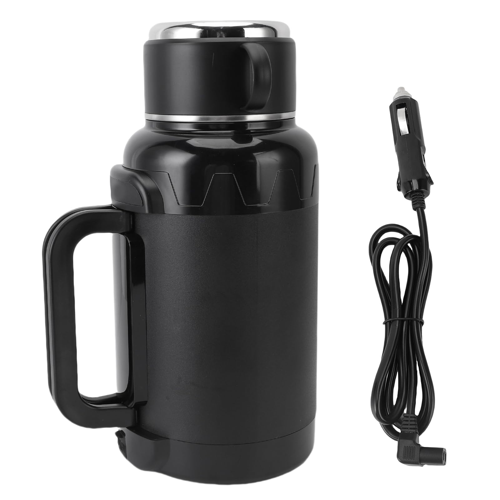 Yctze Czajnik Samochodowy 1500 Ml ze Stali Nierdzewnej 304 na Sucho z Czajnikiem Samochodowym, Przenośny Czajnik do Samochodu, Elektryczny 1500 Ml, Samochodowy ze Stali Nierdzewnej, Bojler, 304