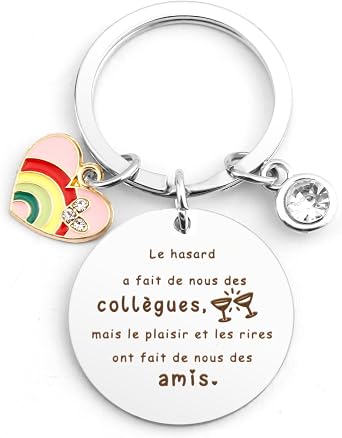 Porte clés collègue, a la plus top des collègues, idée cadeau femme Porte clés collègue, a la plus top des collègues, idée cadeau femme
