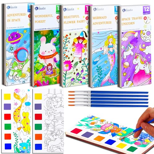 Save on JUNQIU 5-Pack Watercolor Paint Sets for Kids - Use Code