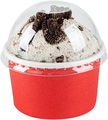 Miniatura 4 de Solo tapas tapas en forma de cúpula, 50 tapas de plástico transparente para tazas de Coppetta To Go de 3 onzas - Las tazas se venden por separado,