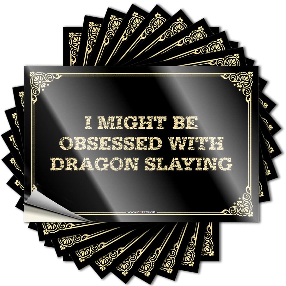 Tattoo - Western Bathroom Essentials I Might Be Obsessed with Dragon Slaying for Classroom Tiki Bar Decorations(8X12CM)
