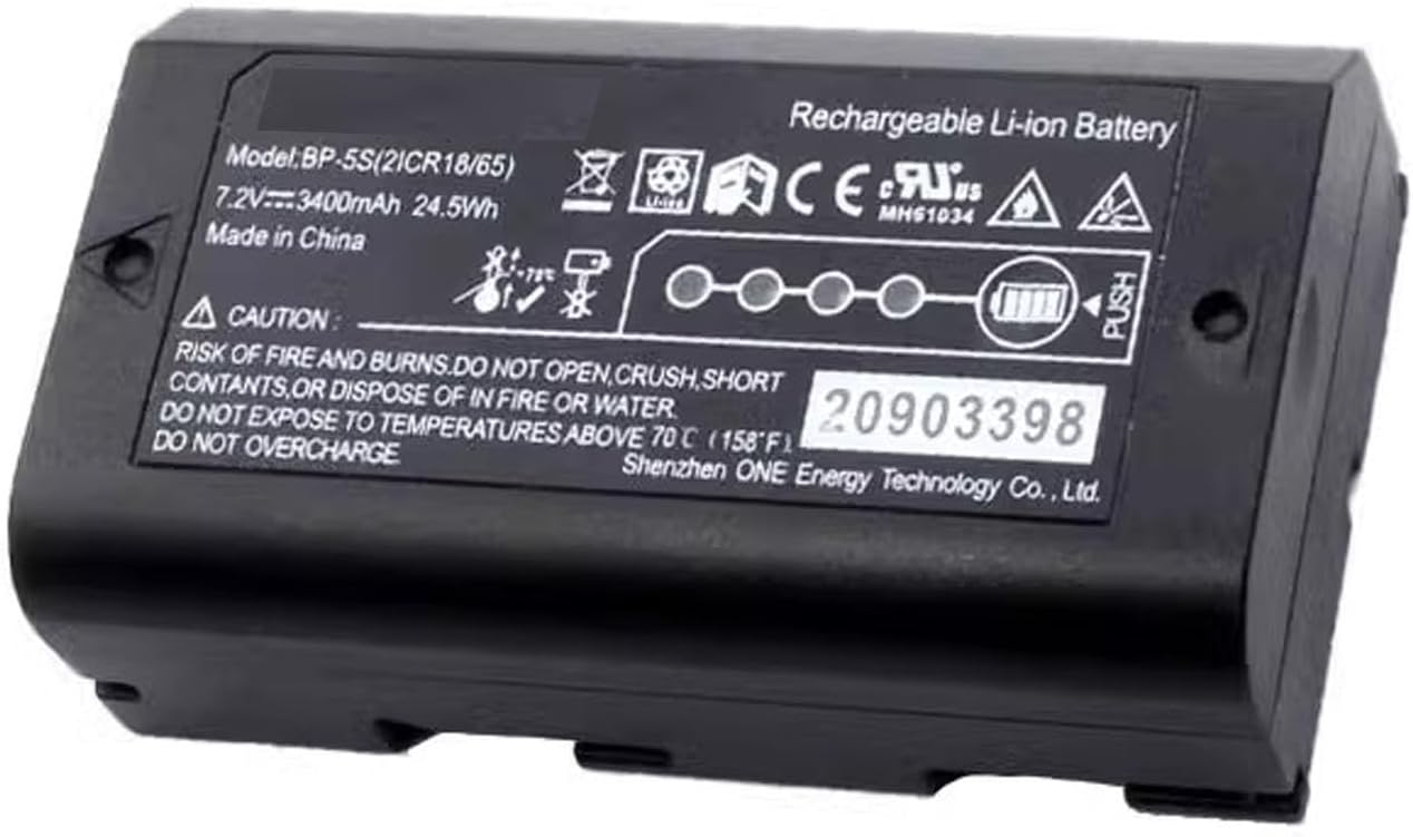 2 Pack 3400mAh 7.2V BP-5S Replacement Battery for Topcon STONEX Unistrong South X11 Data Controller