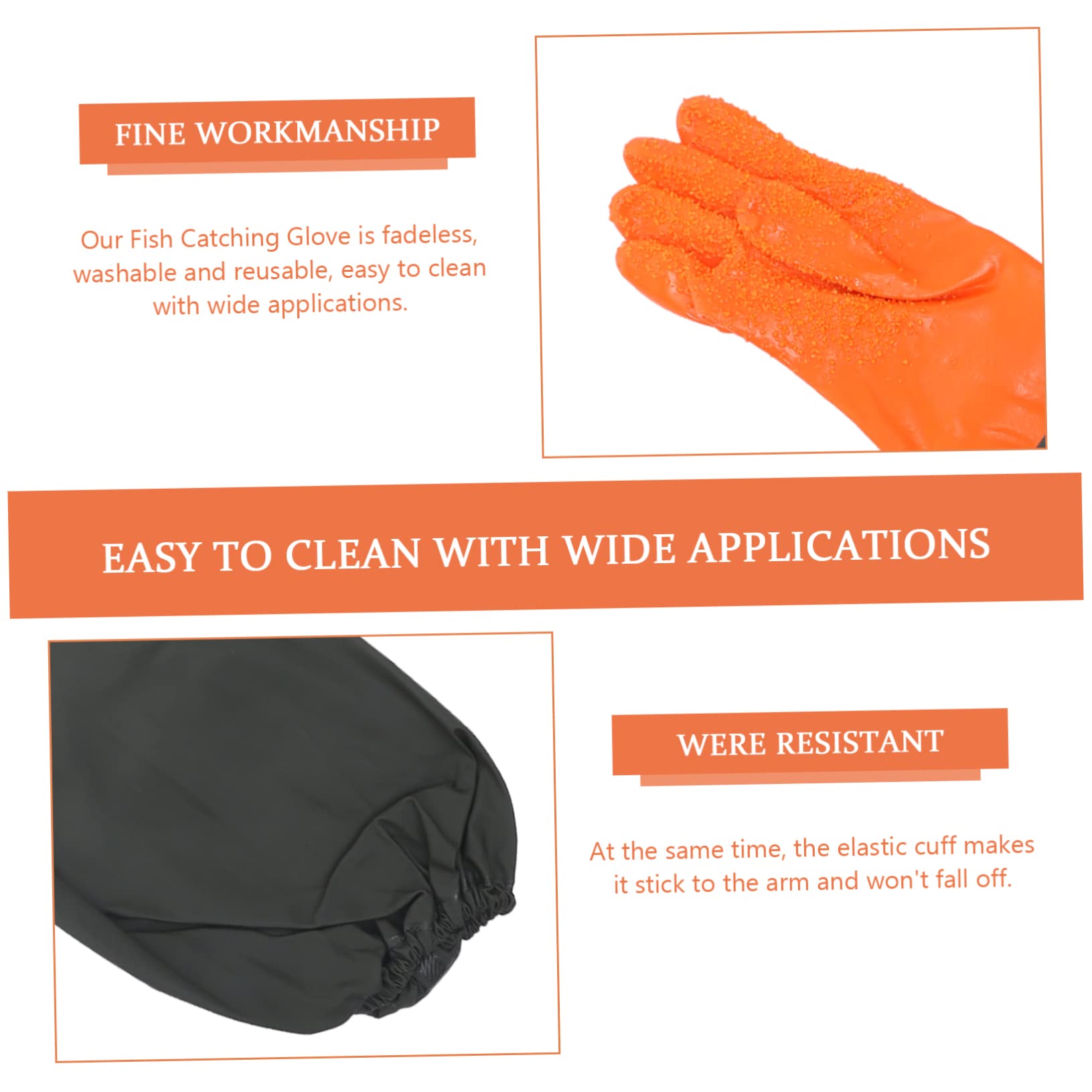 Operitacx 4 Guantes de Jardinería Impermeables de Uso Diario Guantes de Plantación Multifuncionales para Actividades y Acuarios