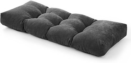 ROFIELTY Cojín de banco de 36 x 14 pulgadas, cojín antideslizante para asiento de columpio para interiores y exteriores, cómodos cojines de asiento