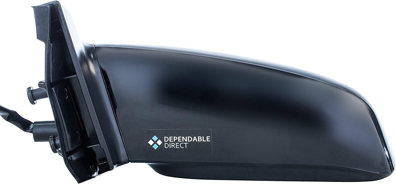 Driver Mirror for Toyota Corolla CE (2003 2004 2005 2006 2007 2008) Side Smooth Black Power Operated Non-Heated Non-Folding Left Outside Rear View Replacement Door Mirror - Parts Link # TO1320178