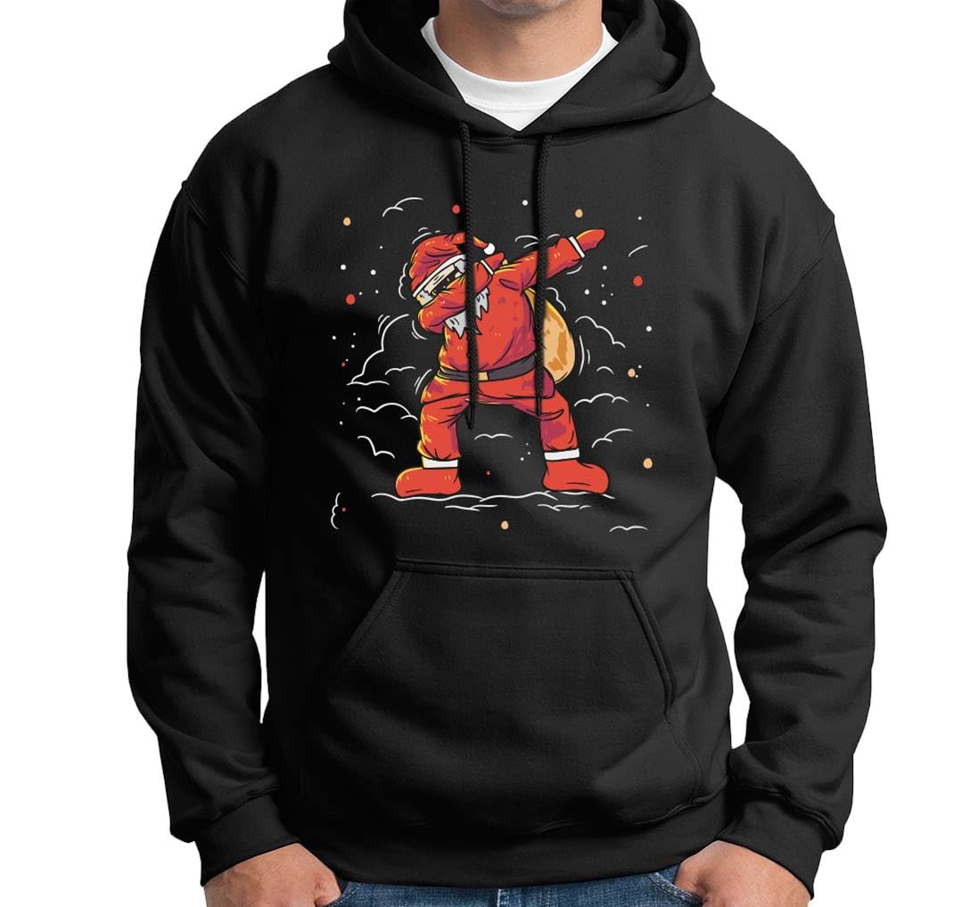 Tassenbrennerei Hoodie - Weihnachtspullover - Dapping Weihnachtsmann Pullover mit Weihnachtsmotiv - für Nikolaus, Weihnachten - Herren & Damen