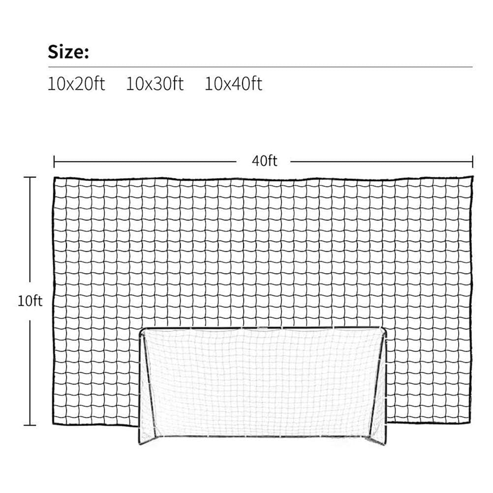 Aoneky Filet Anti-Retour Football 3x3M 3x6M Maille Carré 10x10cm sans Noeud