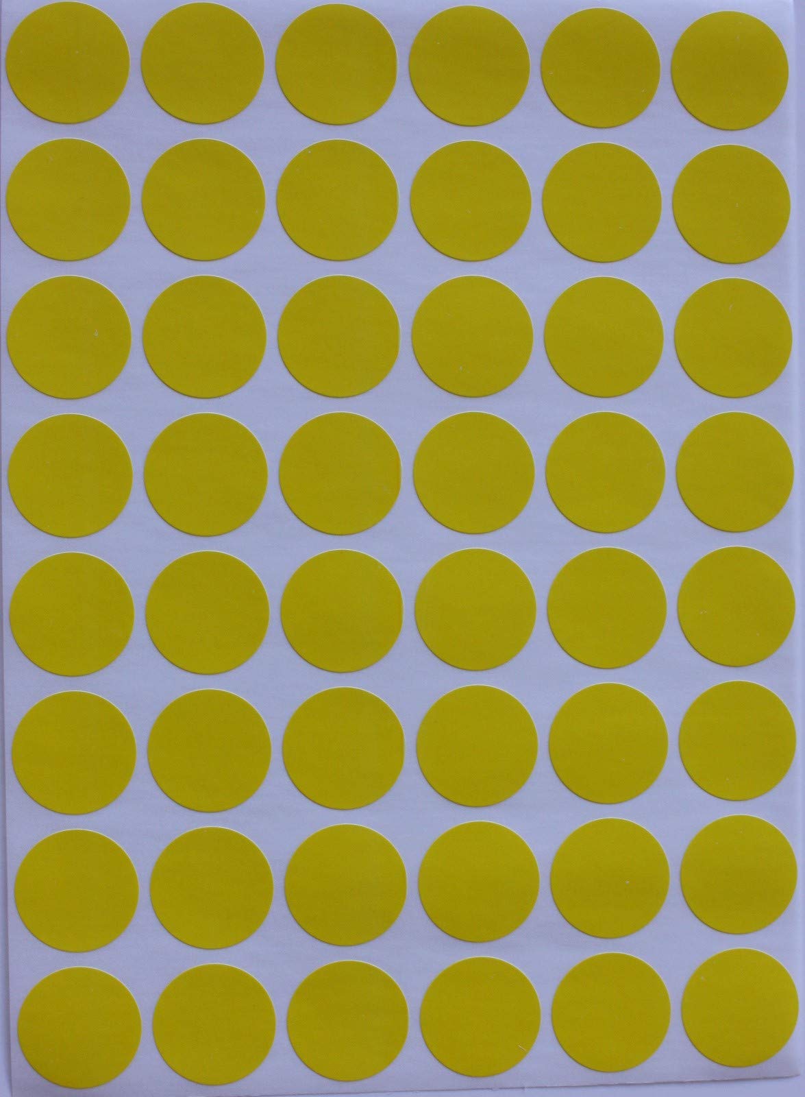Royal Green Color-Coding Labels Dot Sticker 11/16" Inch Colored Labels for Inventory for Office & Home (17mm), 4800-Pack (Yellow)