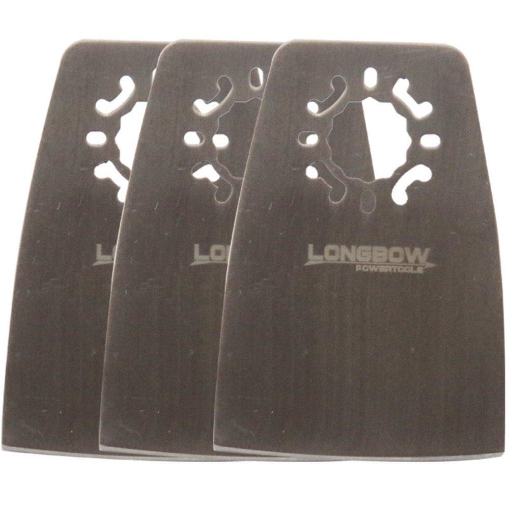 Longbow 3 Pack Of Multi Tool 52Mm Scrapers Made For Bosch Dewalt Ryobi Worx Makita