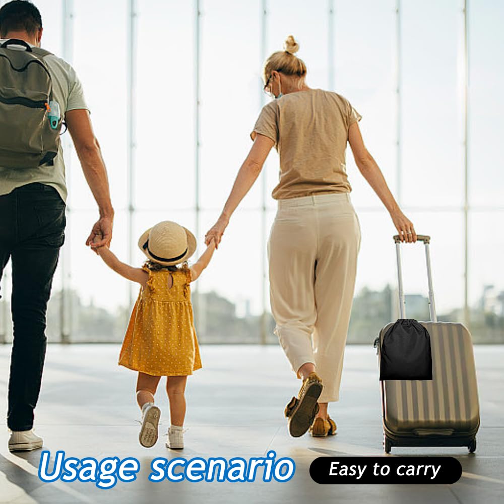 Reposapiés de Avión para Niños, Reposapiés Plegable para vuelo, Extensores de Asientos para Aviones, Cama De Viaje Portátil Para Niños Pequeños Para Vuelo Viajes, 79x44cm (Negro)