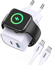 TOPADRE Apple Watch Charger, 3-in-1 20W USB C Charger with Cable 1M, PD 3.0 Fast Charger for Apple Watch 11/10/9/8/7/Ultra/SE, USB C Charging Cable for iPhone17/16/15 Pro Max, for iPad/Airpods, Purple