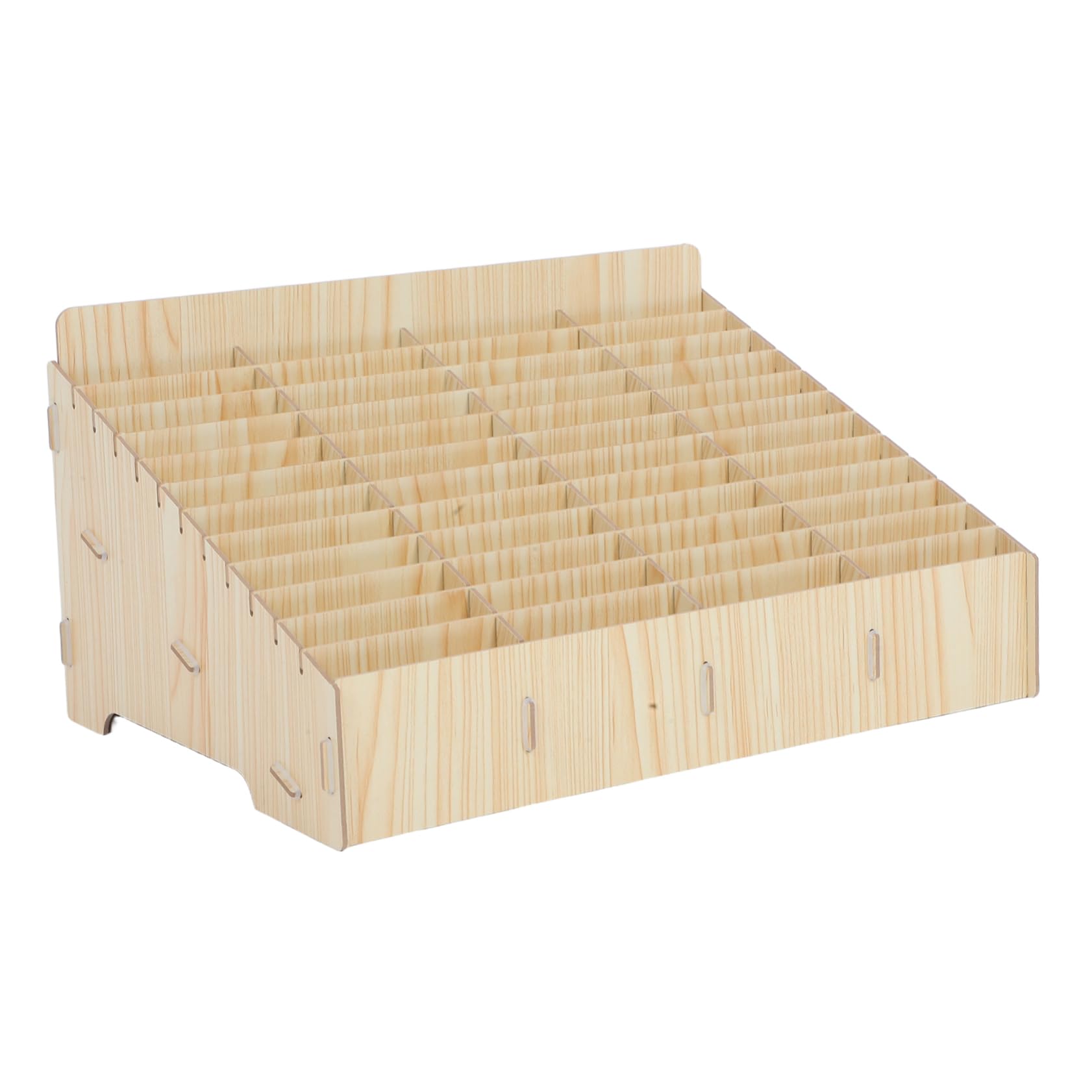 Healifty Organizador de Teléfono de Madera con Compartimentos Soporte de Escritorio Multicelda para Almacenamiento Seguro de Móviles Oficina Aula y Sala de Reuniones Diseño Compacto y