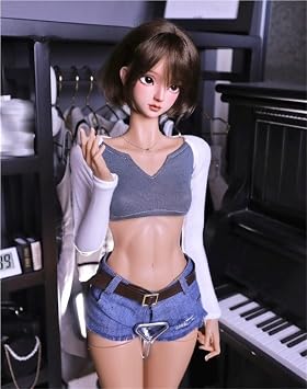 BJD Doll Clothing Short T-Shirt for 1/3 1/4 BJD Doll Shoes Accessories Clothes Only, Doll Not IncludedGray,1/3