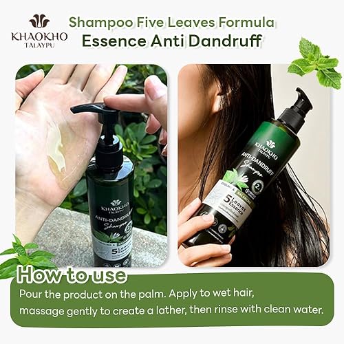 Miniatura 6 de KKT Champú para el cuidado del cuero cabelludo con extracto de hierbas, anticaspa natural. Fórmula de extractos de hierbas, libre de productos