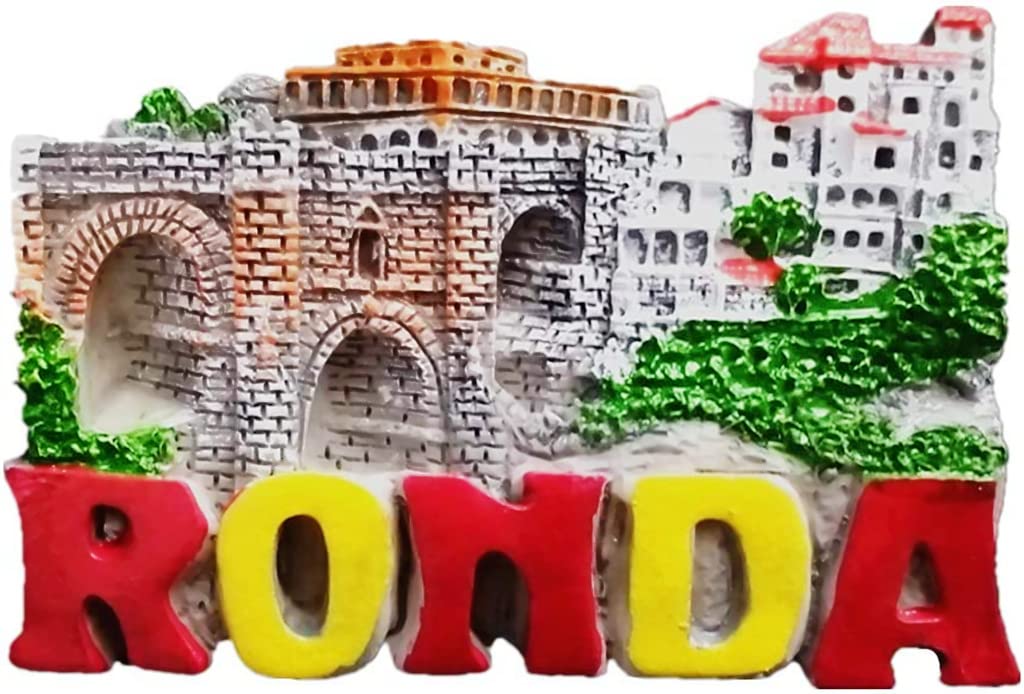 Altko Ronda Andalucia Spain Magnet Fridge Refrigerator Magnet Decoration Sticker Souvenir Resin Crafts Kitchen Whiteboard