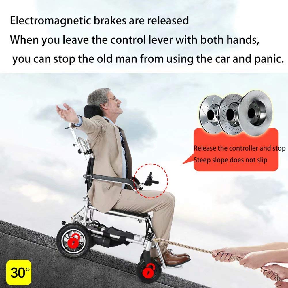 Wózek inwalidzki,elektryczny składany przenośny skuter dla starszych osób z baterią tiową