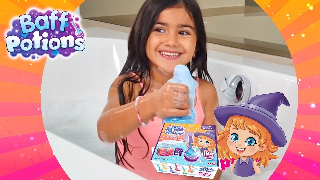 ZIMPLI Baff Potions – 6 Magische Tränke Zum Sprudeln, Explodieren & Einfärben – Badexperiment-Set Für Kinder, Geschenk Ab 3