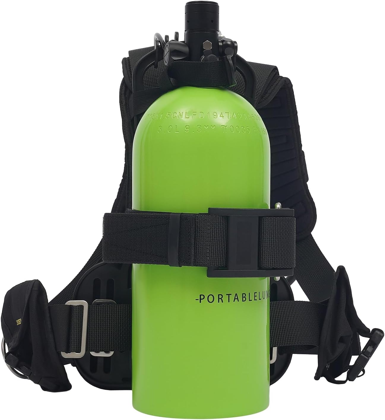 Mini Scuba Tank Kit 3L Capacity Diving Oxygen Tank for Underwater Breathing, Backpack & Mask Connector Design, 30-40 Minutes Breath, Underwater Diving Tank Kit, Lung Tank for Diving Entertainment