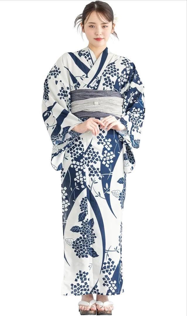 C初心者OK♪ セパレート大人浴衣 3部式＆おはしょりベルト付き 帯セット