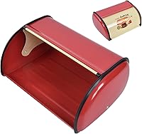 Vista 8 de CHICIRIS Panera para pan, almacenamiento de pan, caja de pan de metal para encimera de cocina, contenedor de gran capacidad con tapa superior