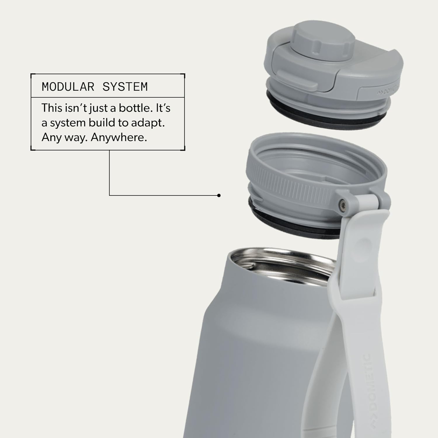 Dometic 42 oz Insulated Chug Bottle | Stainless Steel Drinkware with Magnetic Chug Lid | Silt