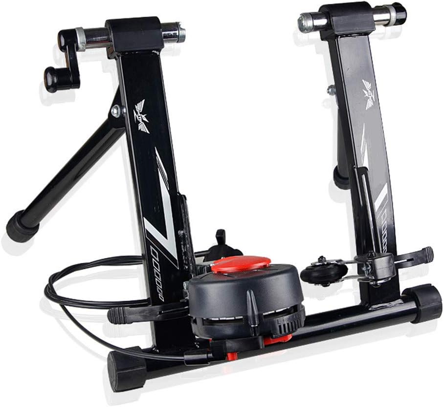 Bike TrainRoad Machine Smart Wire-controlled Indoor Mountain Road Training Platform Turbo Trainer,Variable Resistance Indoor Bike Trainer For Road & Mountain Bicycles Smooth/Quiet/Road-like feel