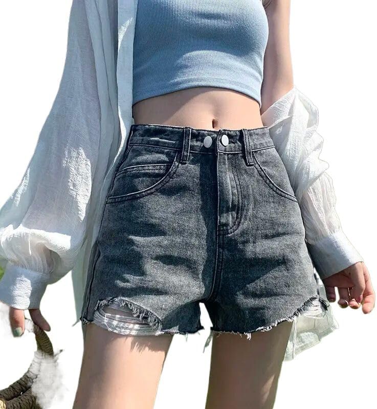 Short Jean Pants High Waist Denim Shorts for Women