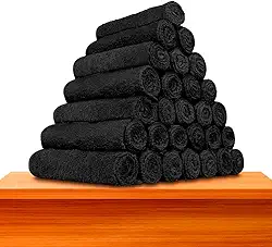 Kit 10 - Toalhas De Rosto Para Salão - Profiline (10 Pretas)