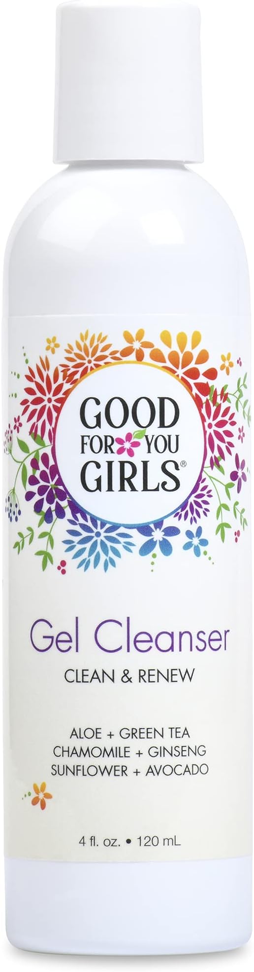 Good For You Girls Gel Facial Cleanser, Natural with Aloe, Chamomile, Green Tea, Ginseng, Vitamin E, pH Balanced, Vegan, Gluten-Free, Kids, Preteens and Teens | 4 fl oz