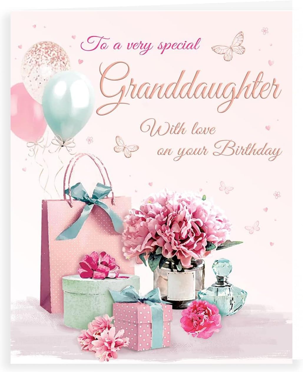 Birthday Cards To A Very Special Granddaughter 6" X 8" Size - We also have multipack/christmas cards packs/thank you cards multipack/wholesale/multipack