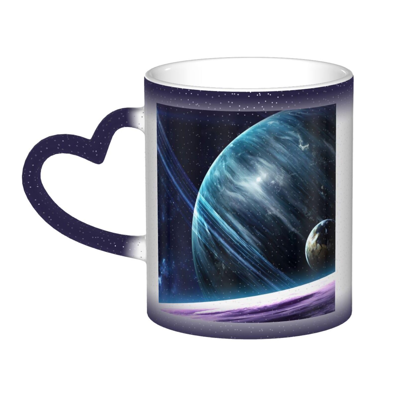 Amazon.co.jp: 天体 惑星 宇宙 ハレーション 地球 330ml 変色カップ