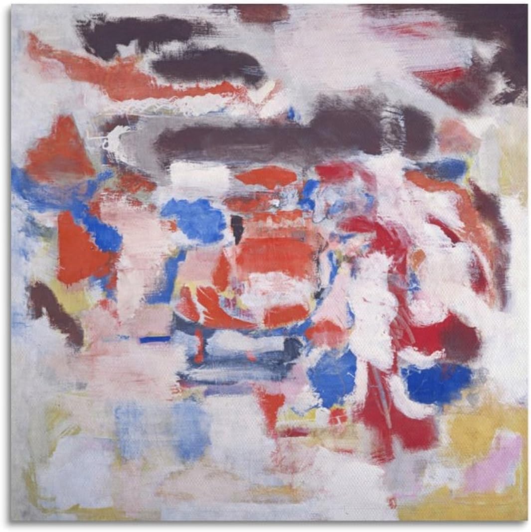 ZZYGGN GMGSW Untitled 32 by Mark Rothko Canvas Poster Retro Wall Art Abstract Painting Mark Rothko Prints for Bedroom Home Picture Decor 50x50cmx1 Frameless