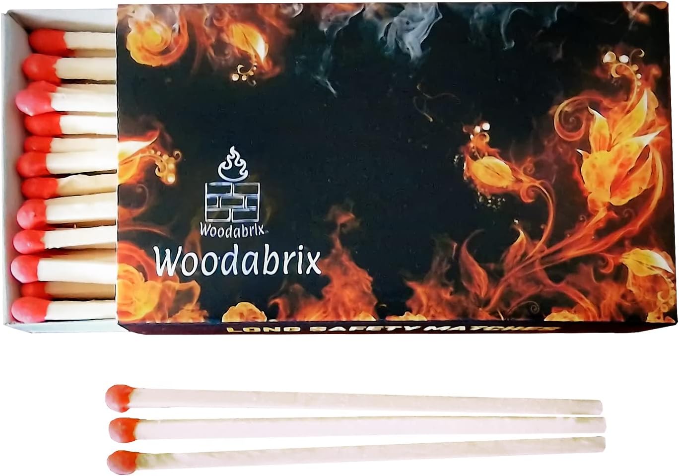 Woodabrix Long Safety Matches x 5 Boxes. Perfect for Kitchen Stoves
