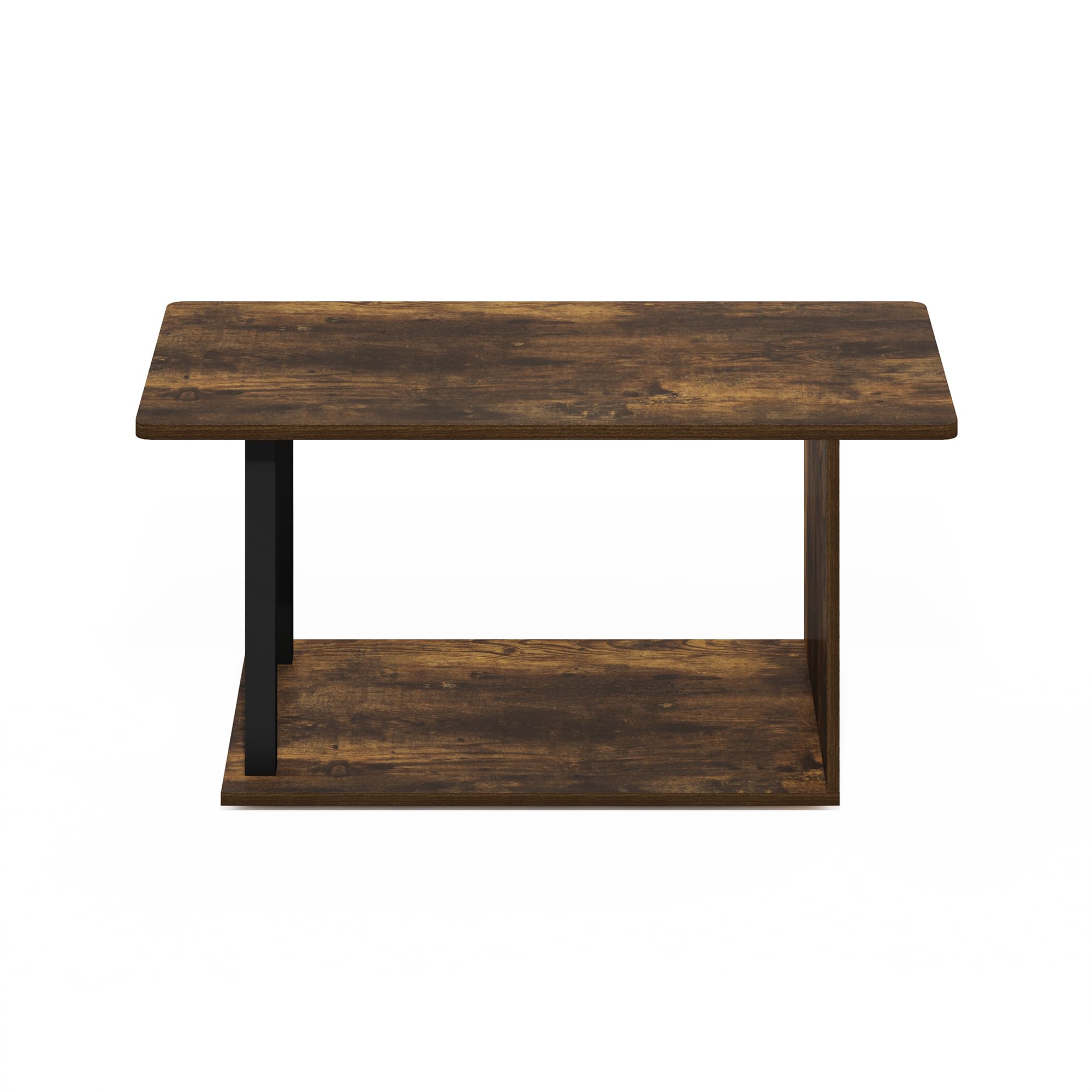 Furinno Tavolino Da Caffè Moderno VIOLA – 3 Livelli Con Ripiani Aperti E Contenitore Portaoggetti In Tessuto – Pino Ambrato, 31,1 X 14,57 X 15,87 Pollici - 2
