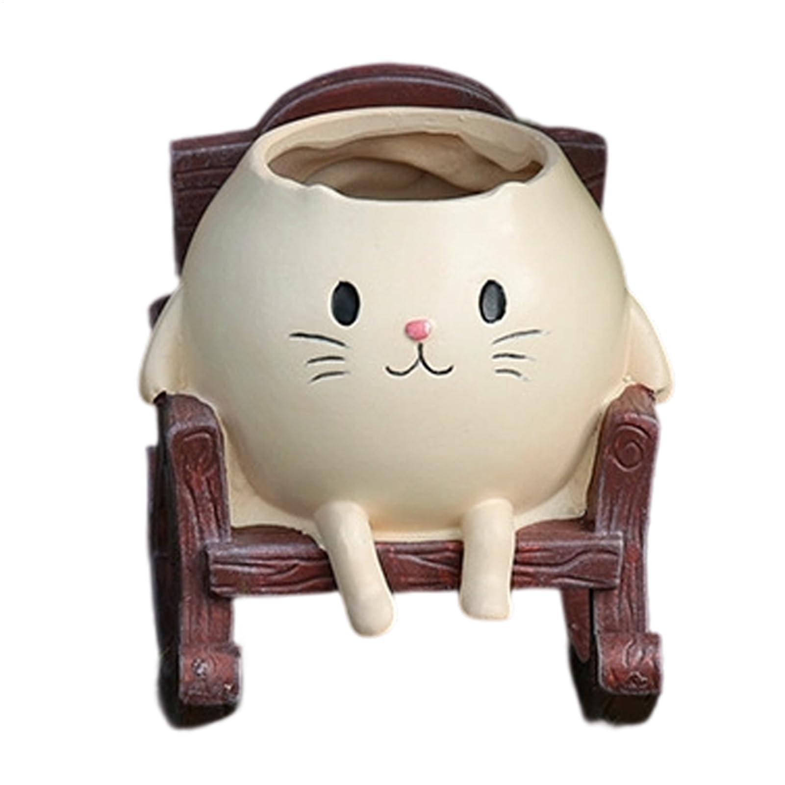 Pot de fleurs original chat à bascule Generisch, idée cadeau déco maison