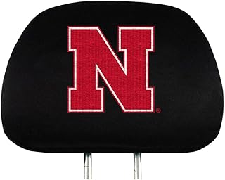 NCAA Nebraska Cornhuskers Head Rest Covers, 2-Pack