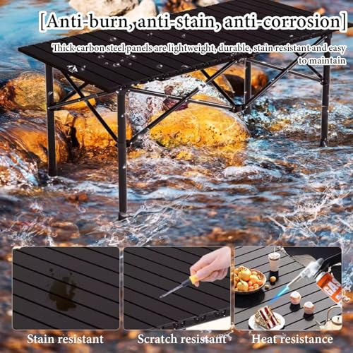 Table de barbecue pliable de camping imperméable et légère - 8