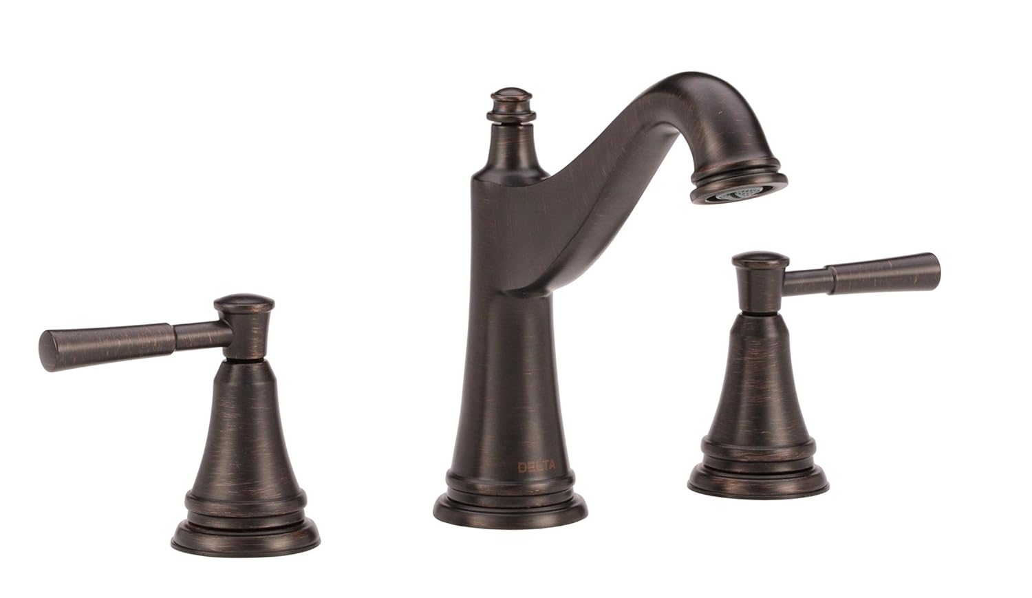 Delta Faucet Mylan Widespread Bathroom Faucet 3 Hole, Bronze  