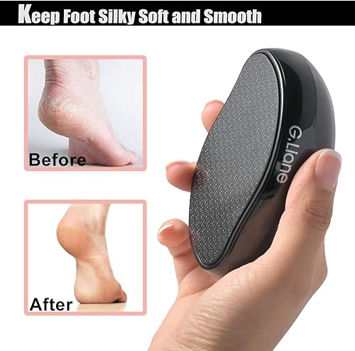 Miniatura 4 de Nano Glass - Removedor de callos de limas para pies, sin dolor, uso seco y húmedo para eliminar callos de piel dura (negro)