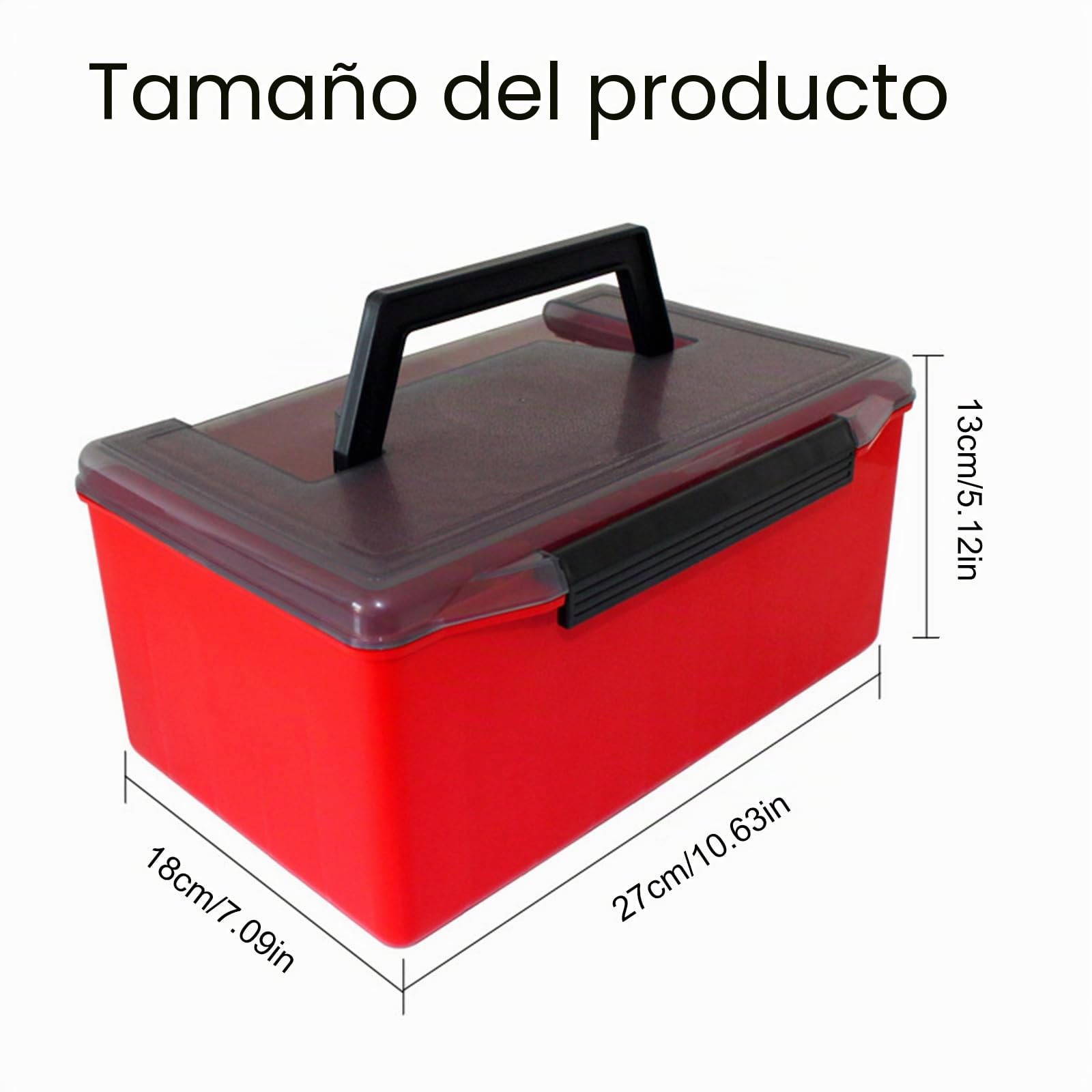 Caja de pesca con 52 rejillas, caja de aparejos de plástico, caja forrada de calamar, señuelos duros, caja de herramientas, organizadores de almacenamiento de pesca portátiles