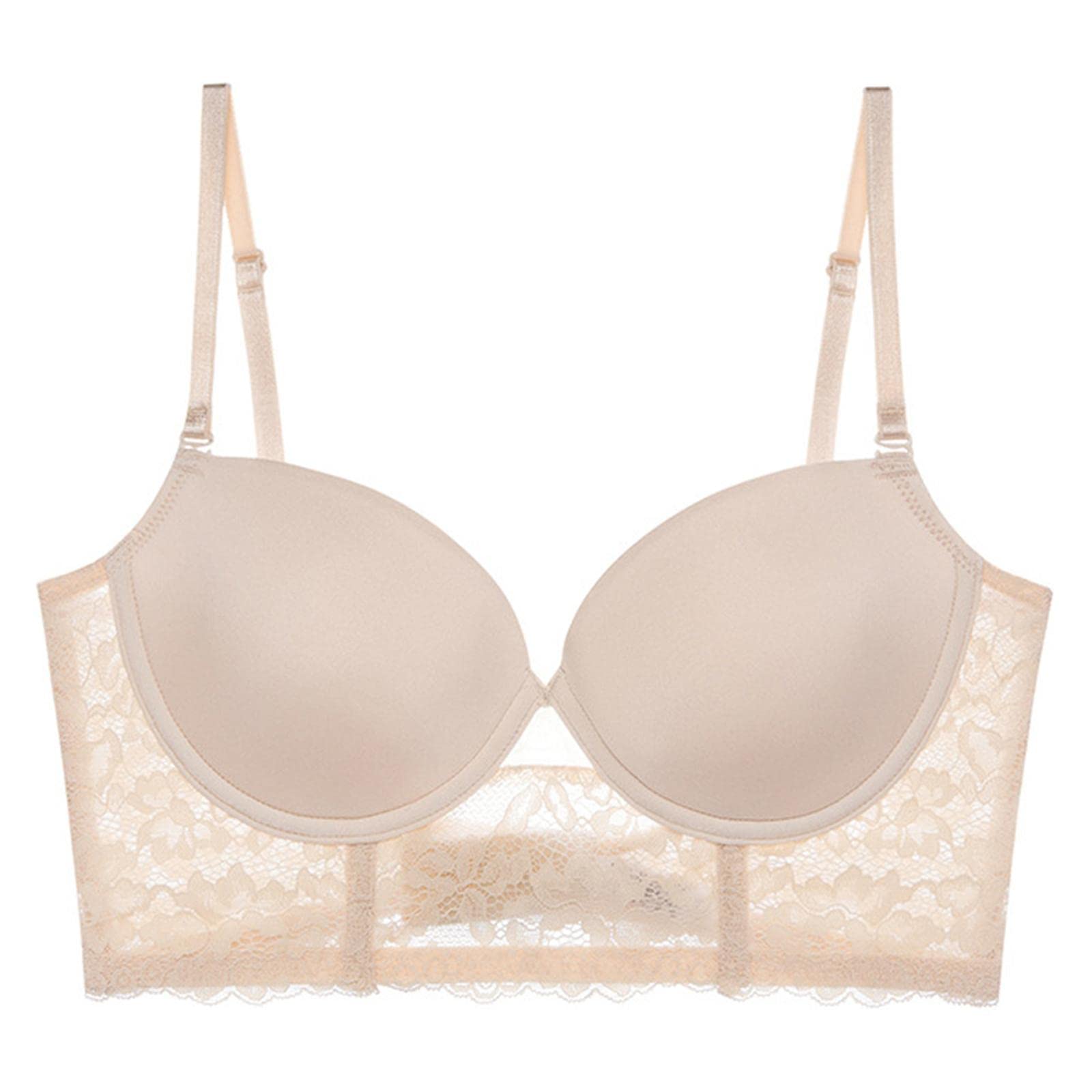 snappsy Women Seamless Wire Lifting Bralettes Invisible Brassiere 80C Skin-picture-20