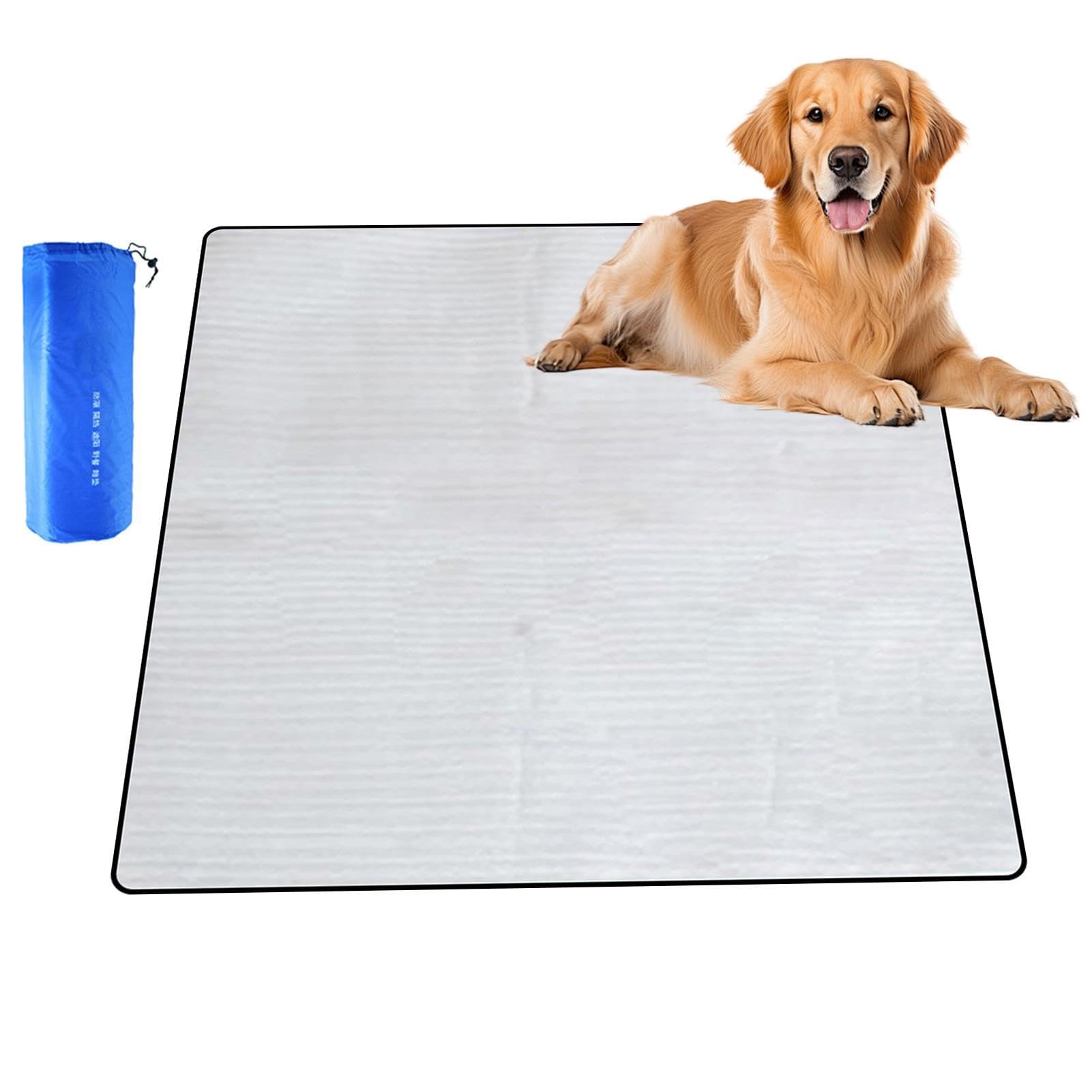 Esterilla de camping de lámina de aluminio | Esterilla aislante para tienda de campaña | Manta térmica de lámina de aluminio – para campistas, festivales de música, playa, picnic, montaña, césped,